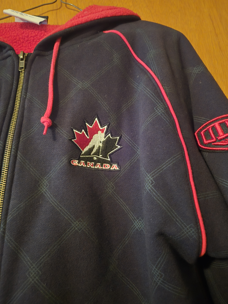 Canada Full-Zip Hoodie, Navy & Red
