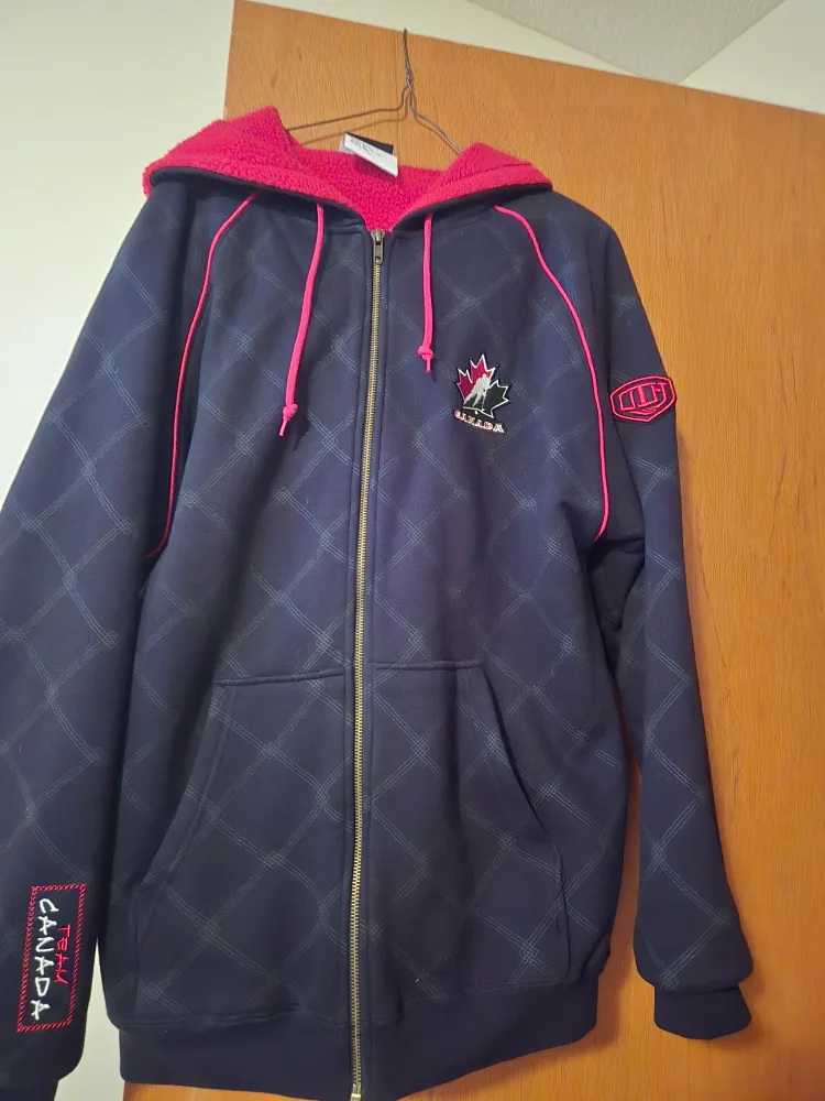 Canada Full-Zip Hoodie, Navy & Red image indicator(2)