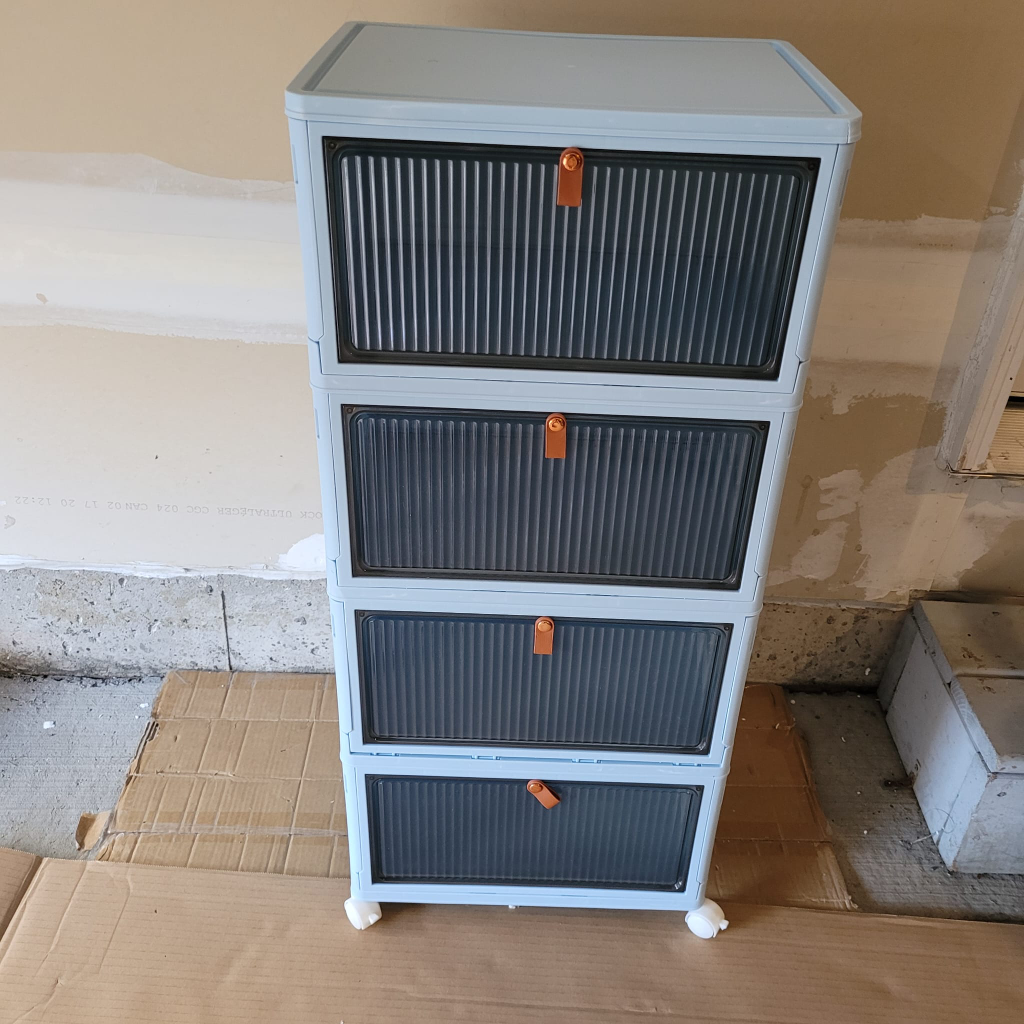 Stackable Storage Drawer Cabinet with Wheels - photo 3
