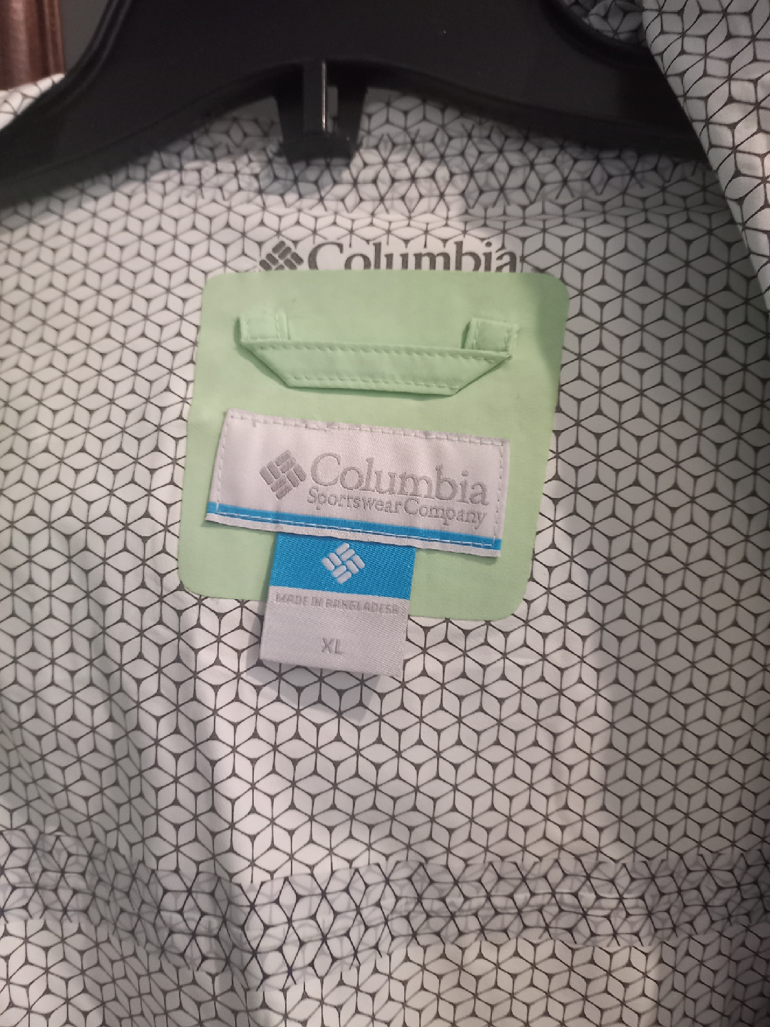 women's Columbia XL Waterproof Rain Jacket - Light Green - photo 3