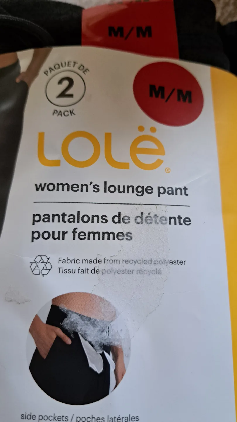 Lole 2 Pack Lounge Pants Women's Medium Grey Black image indicator(5)