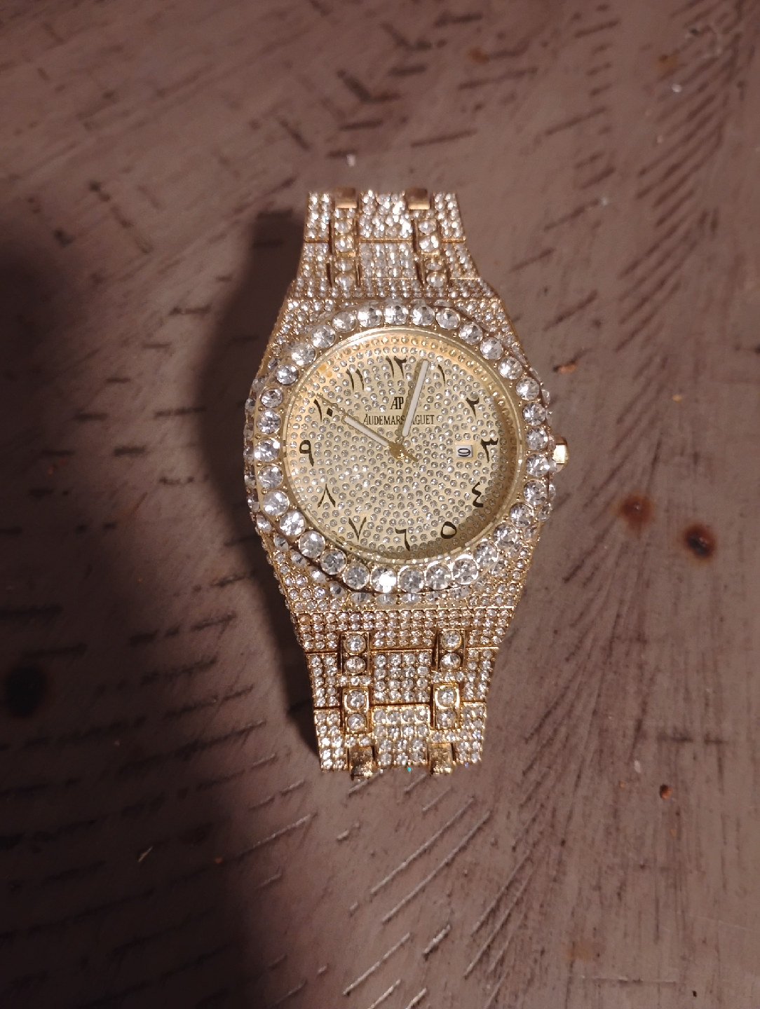Gold And Diamond AP Moissanite Watch - photo 2