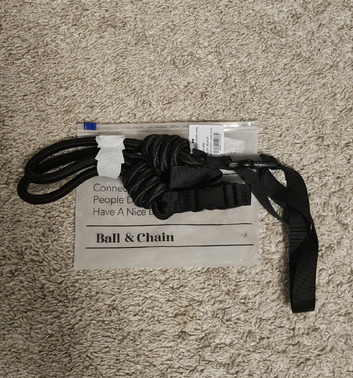 Japan Brand Ball & Chain Strap - Black