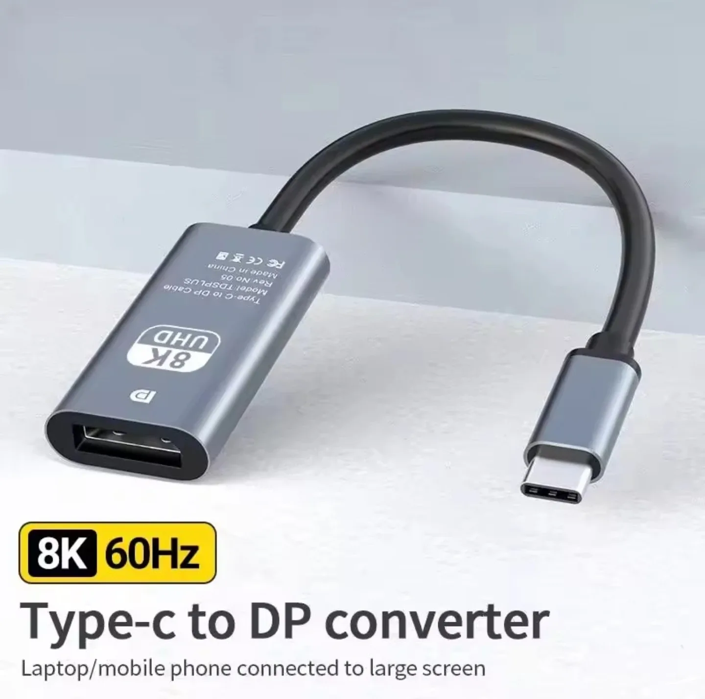 USB C to DP Female Connector, 8K HD image indicator(5)