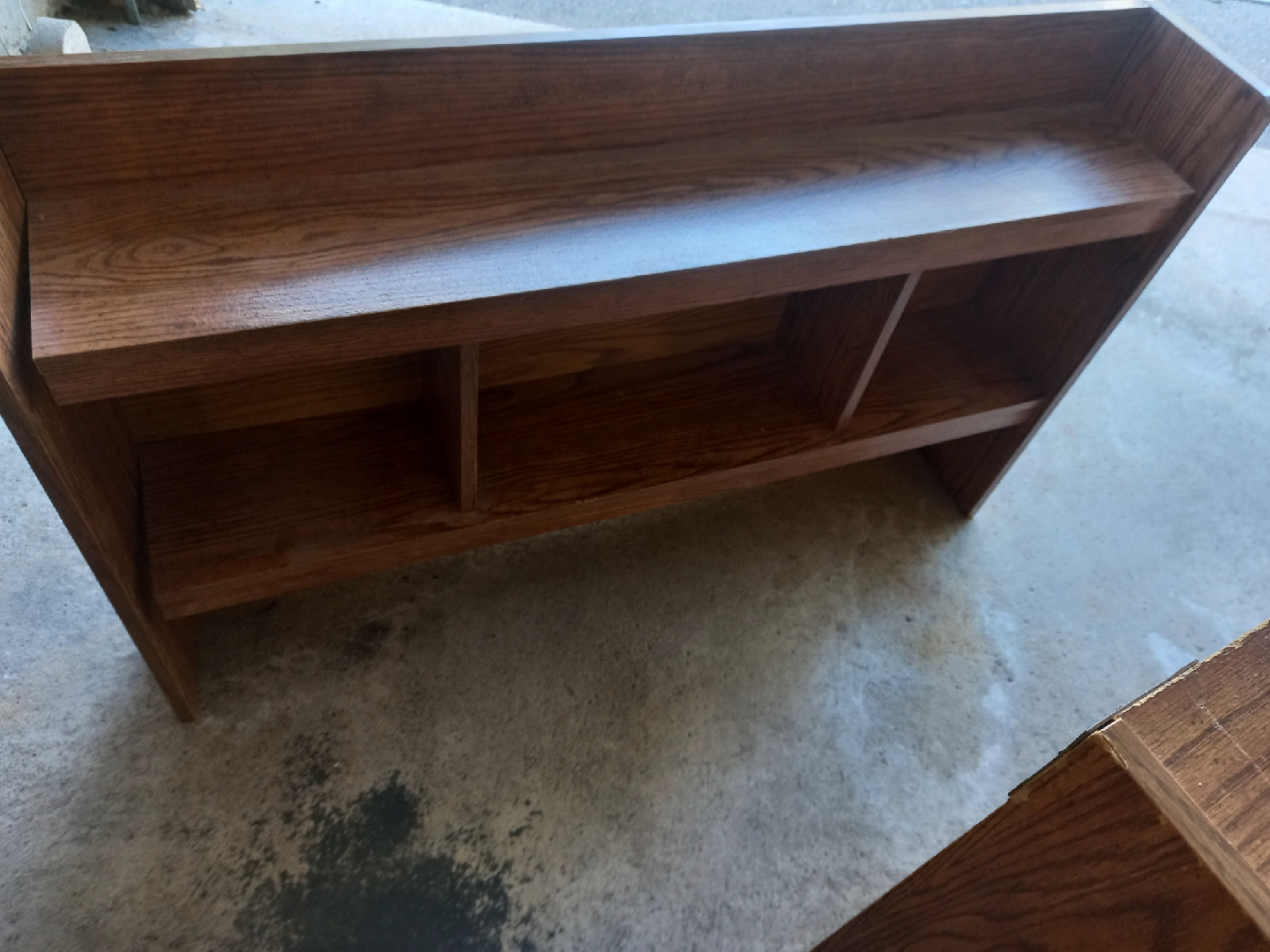 Wooden upper shelving for a desk or entertainment unit ✍️ - photo 2