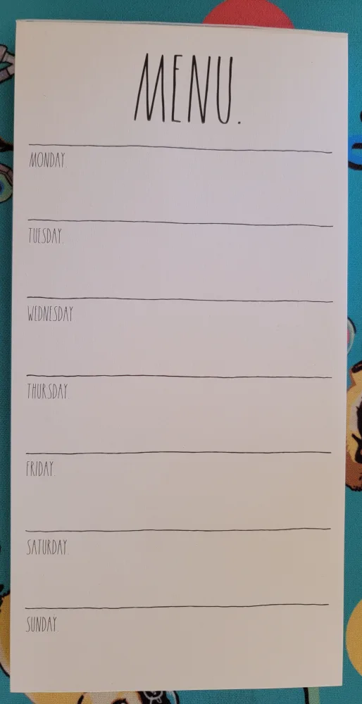 🥕 Rae Dunn Menu Notepad thumbnail