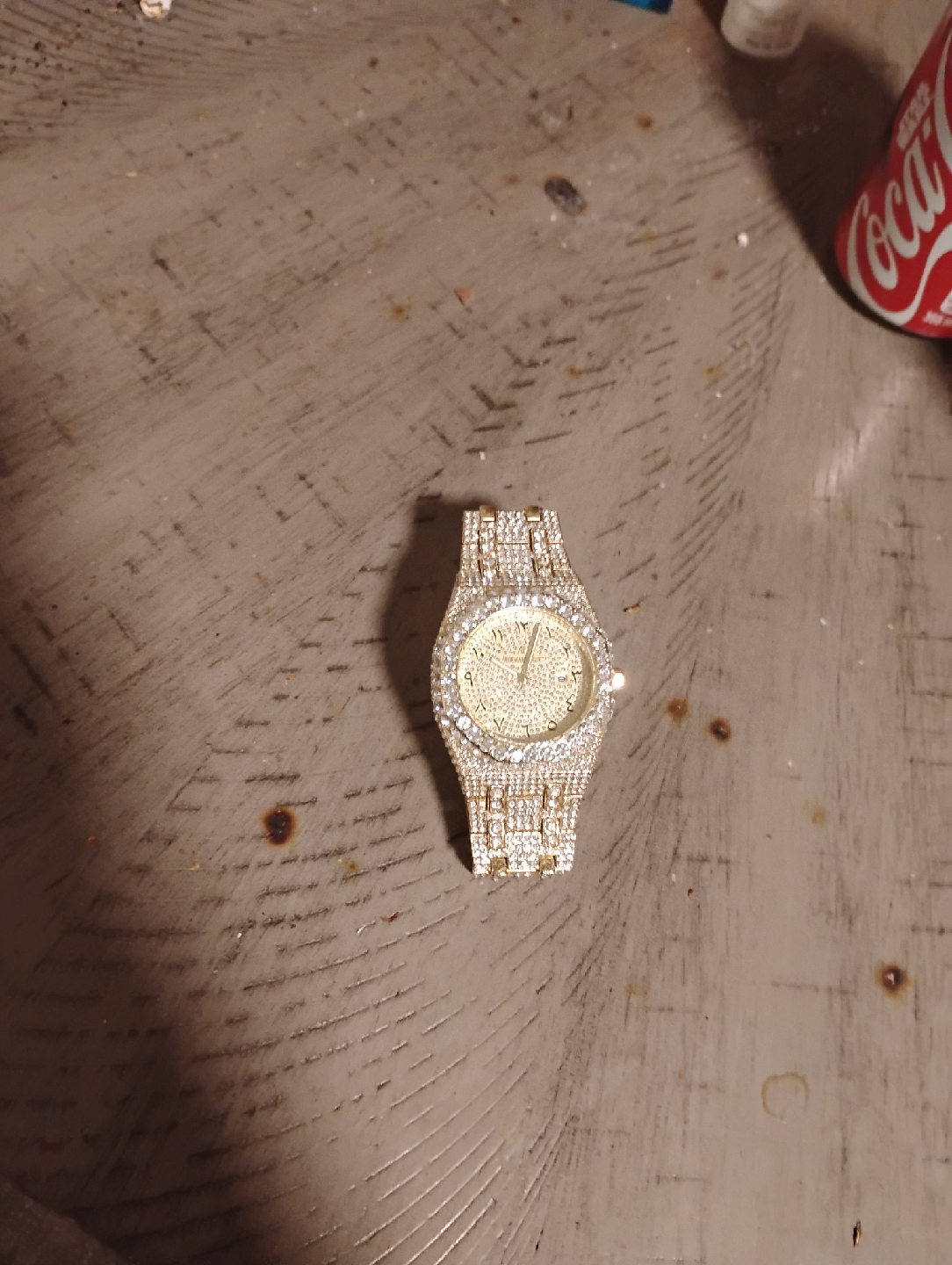 Gold And Diamond AP Moissanite Watch - photo 5