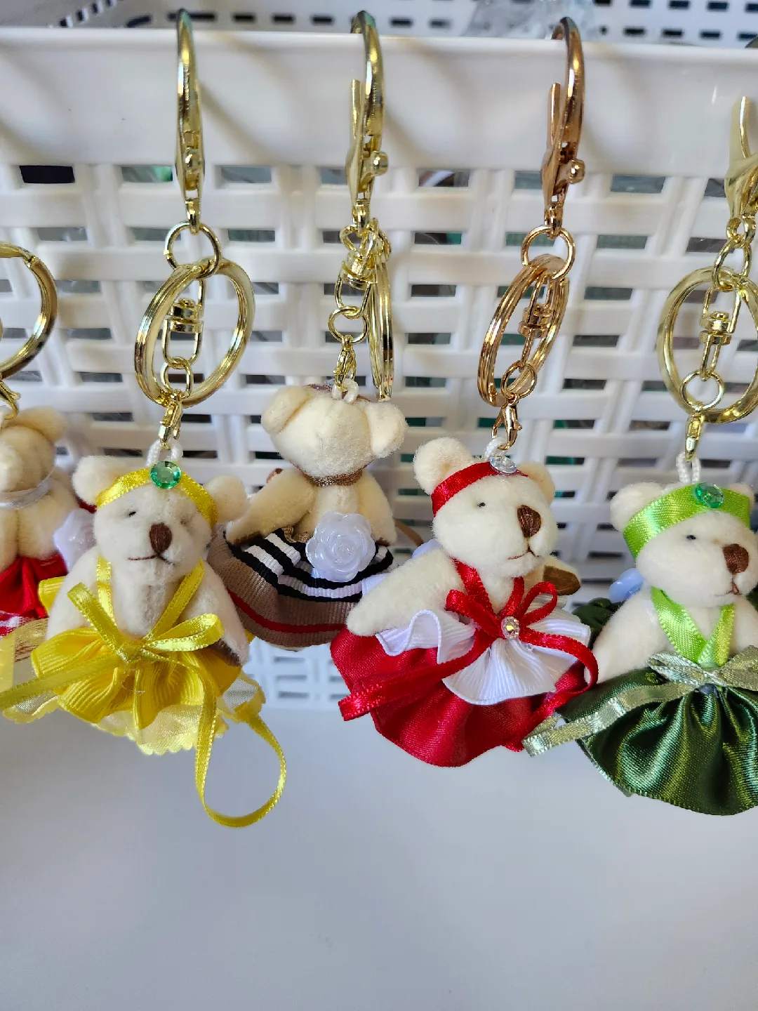 Cute Teddy Bear Keychain - Assorted Colours! image indicator(2)