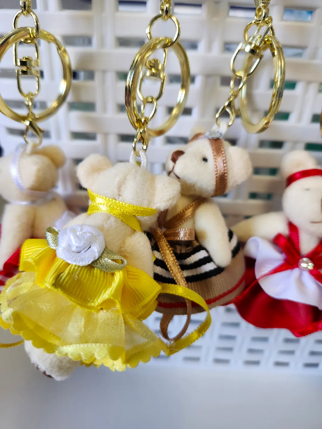 Cute Teddy Bear Keychain - Assorted Colours! image indicator(4)
