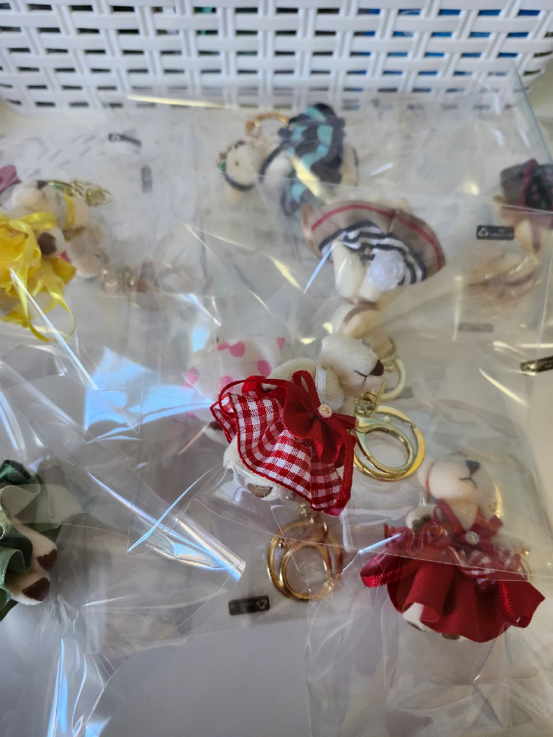 Cute Teddy Bear Keychain - Assorted Colours! image indicator(5)