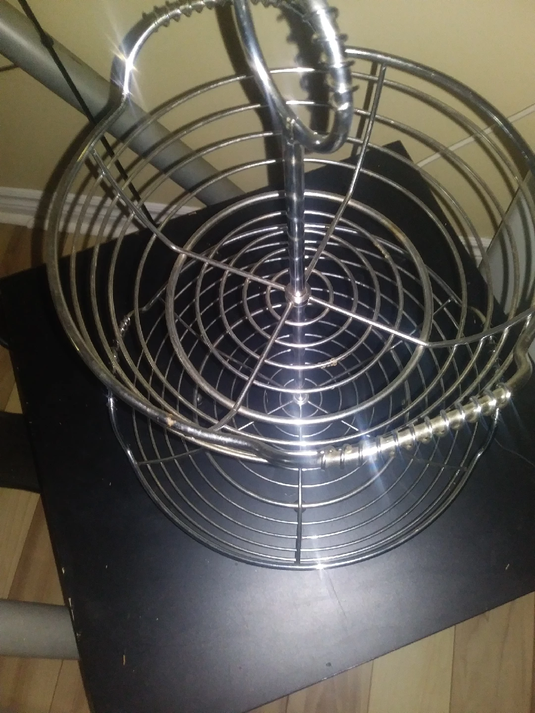Chrome Two-Tier Fruit Basket