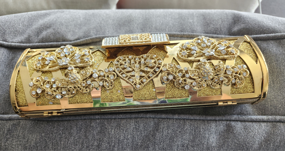 Gold Embellished Clutch