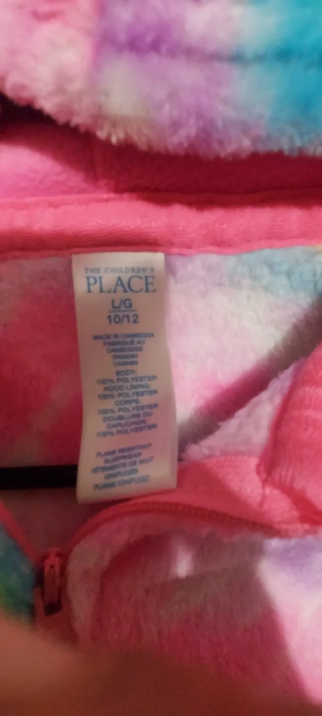 The Children's Place Fleece Onesies Size M(7/8) & L(10/12) image indicator(2)