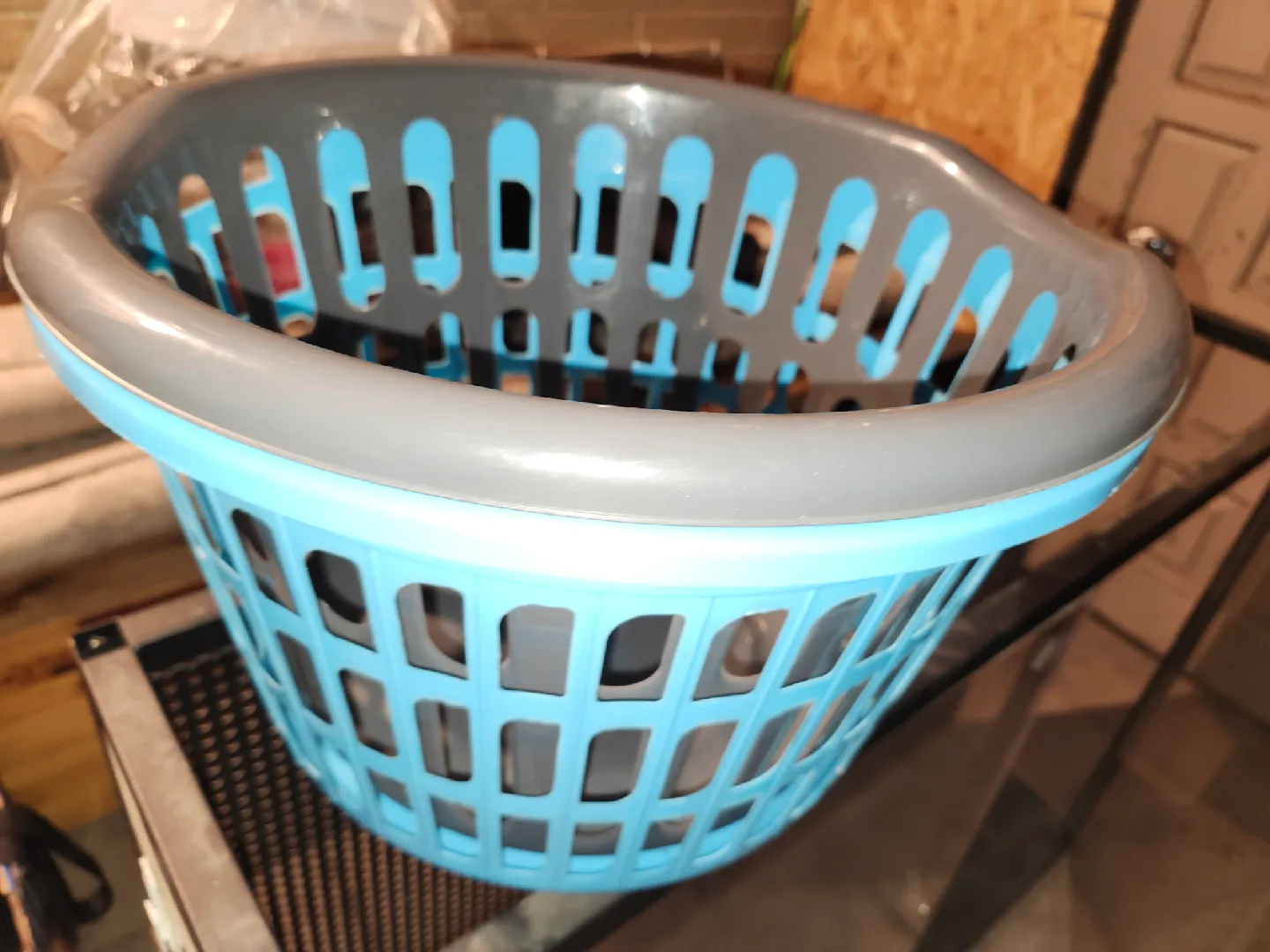 Laundry Basket - 2 pcs Blue and Grey thumbnail