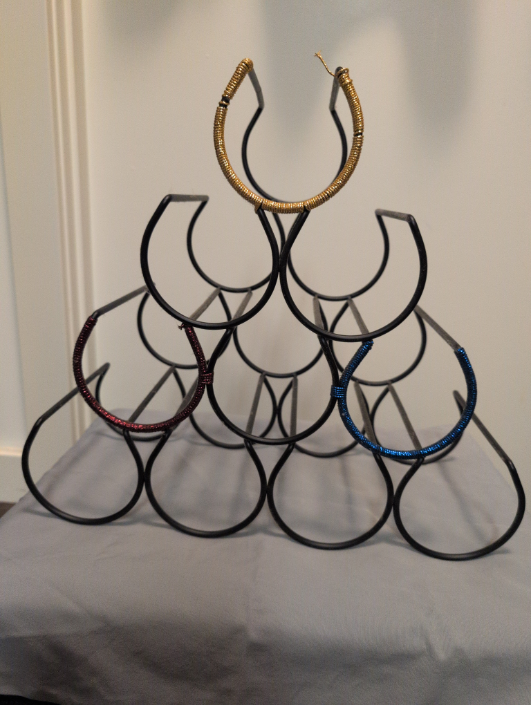 Metal Wine Rack - Holds 10 Bottles - photo 3