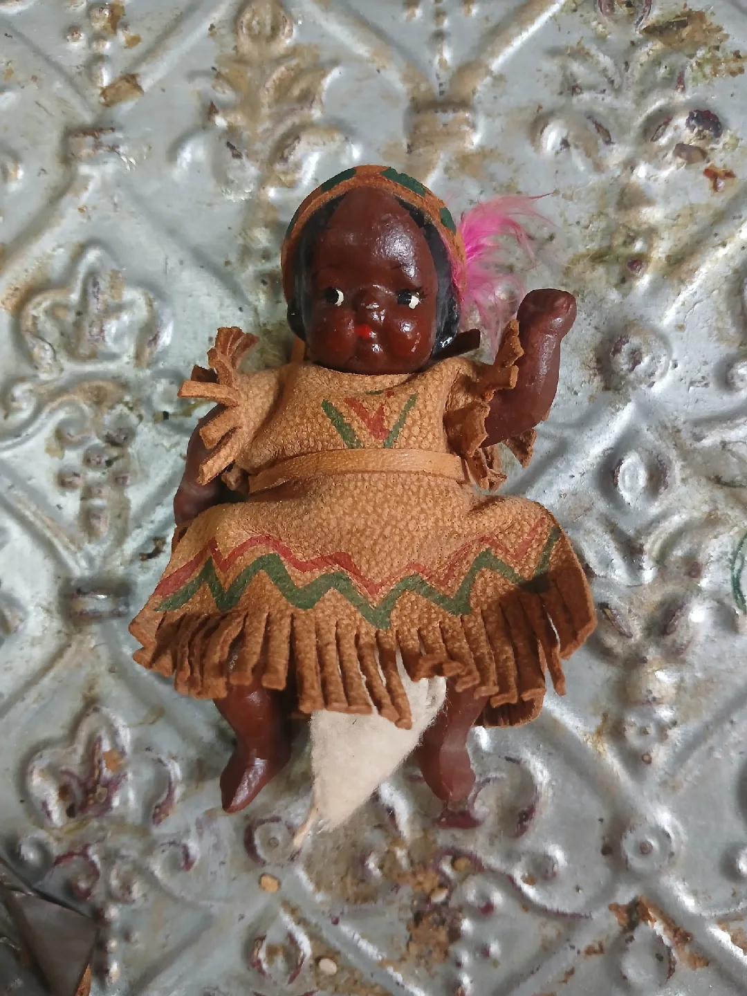 Vintage Native American Style Doll thumbnail