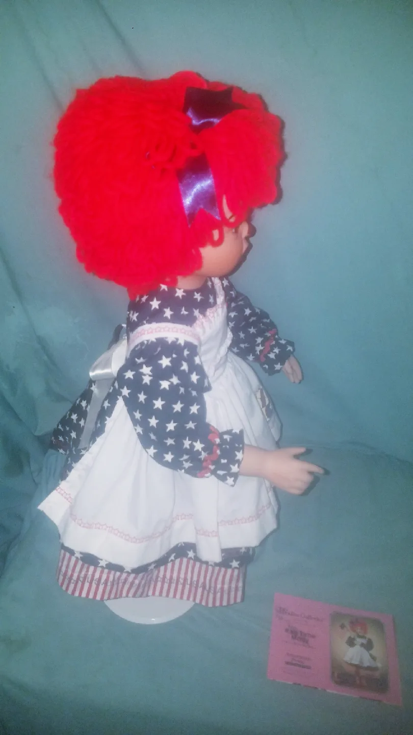 Paradise Galleries Ragtime Molly 24" Doll w Stand and COA image indicator(3)