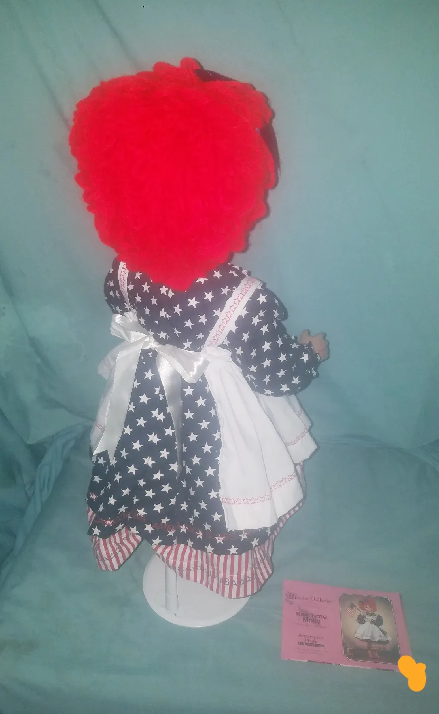 Paradise Galleries Ragtime Molly 24" Doll w Stand and COA image indicator(4)