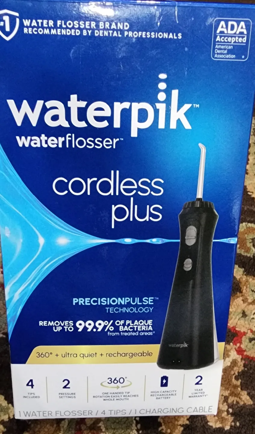Waterpik Cordless Plus Water Flosser - Jet Black thumbnail