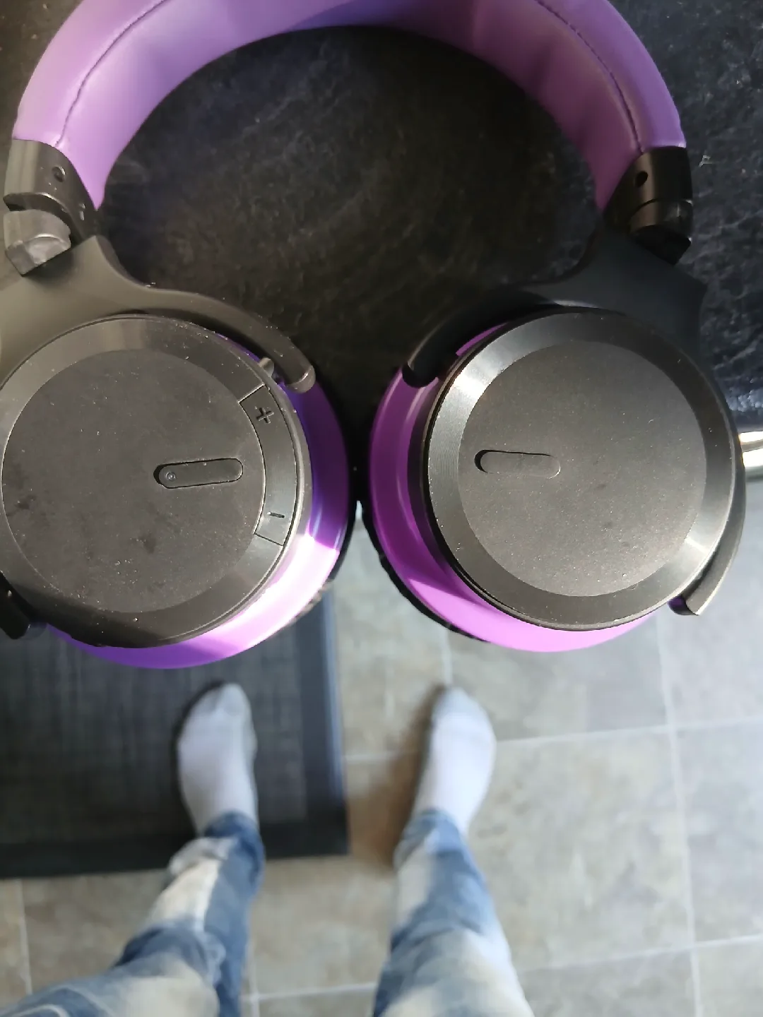 Active Noise Cancelling Headphones E7 - Purple image indicator(3)