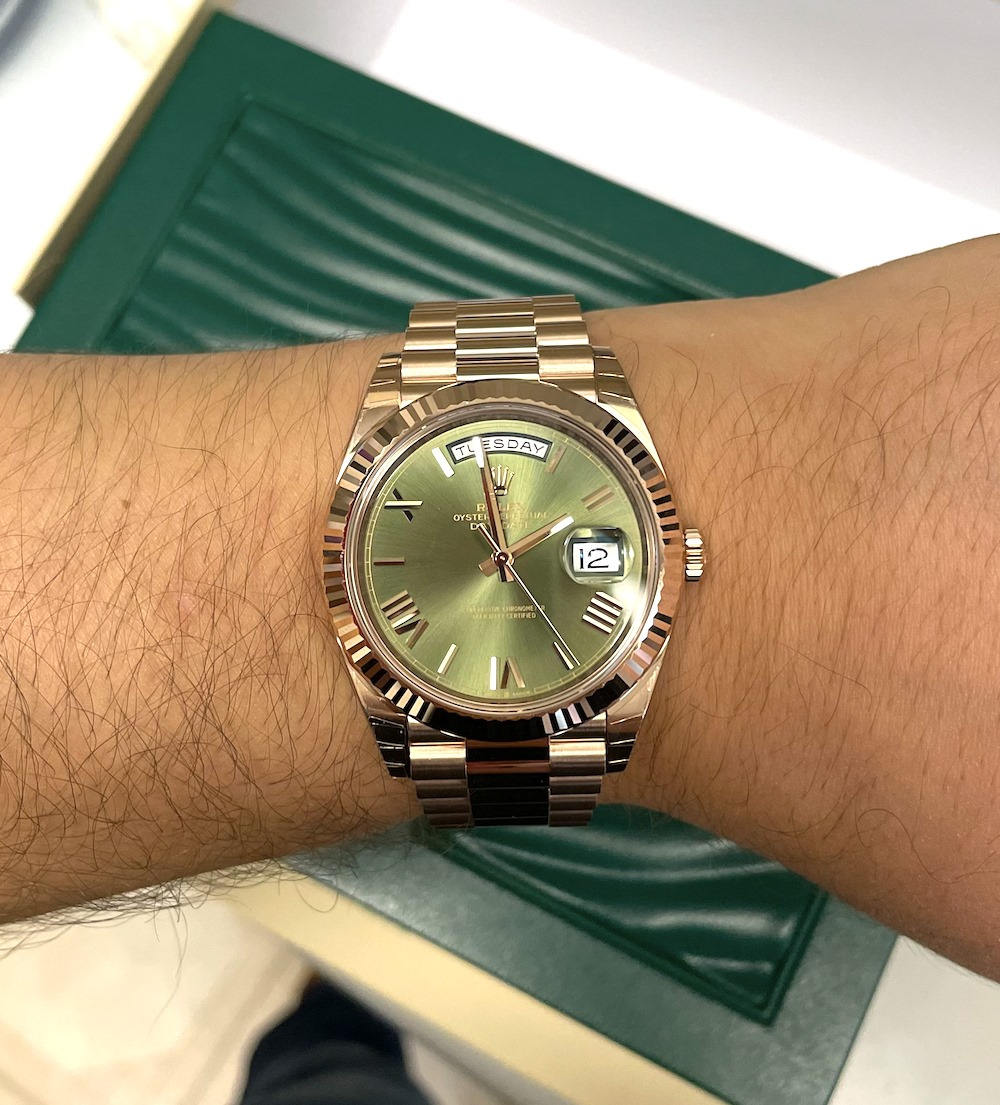 green and gold Rolex - photo 4