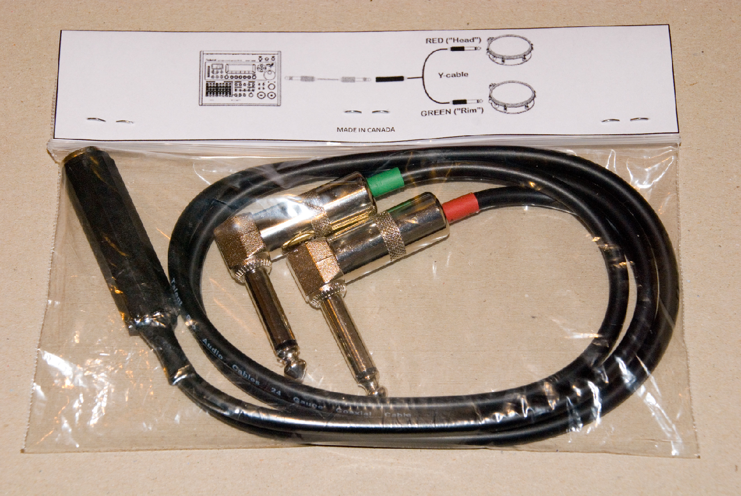 Y-cable for Roland TD11/15/17/20/27/30/50 for adding more pads - photo 3