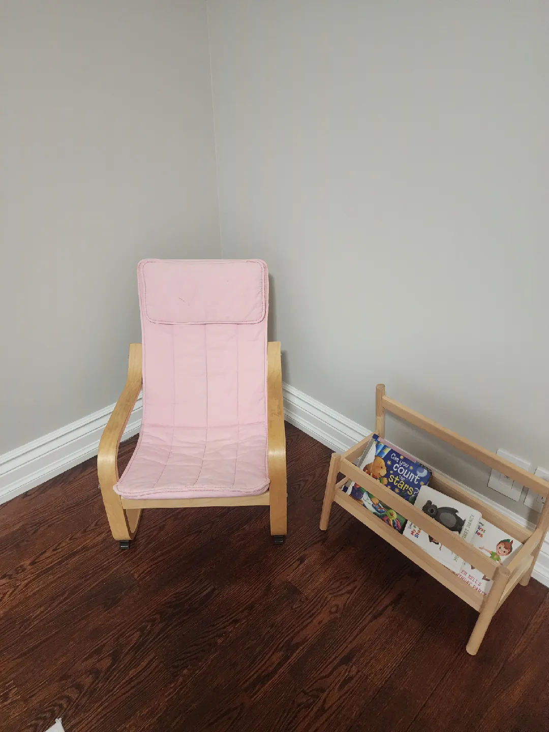 Ikea Poang Chair and book rack for kids thumbnail