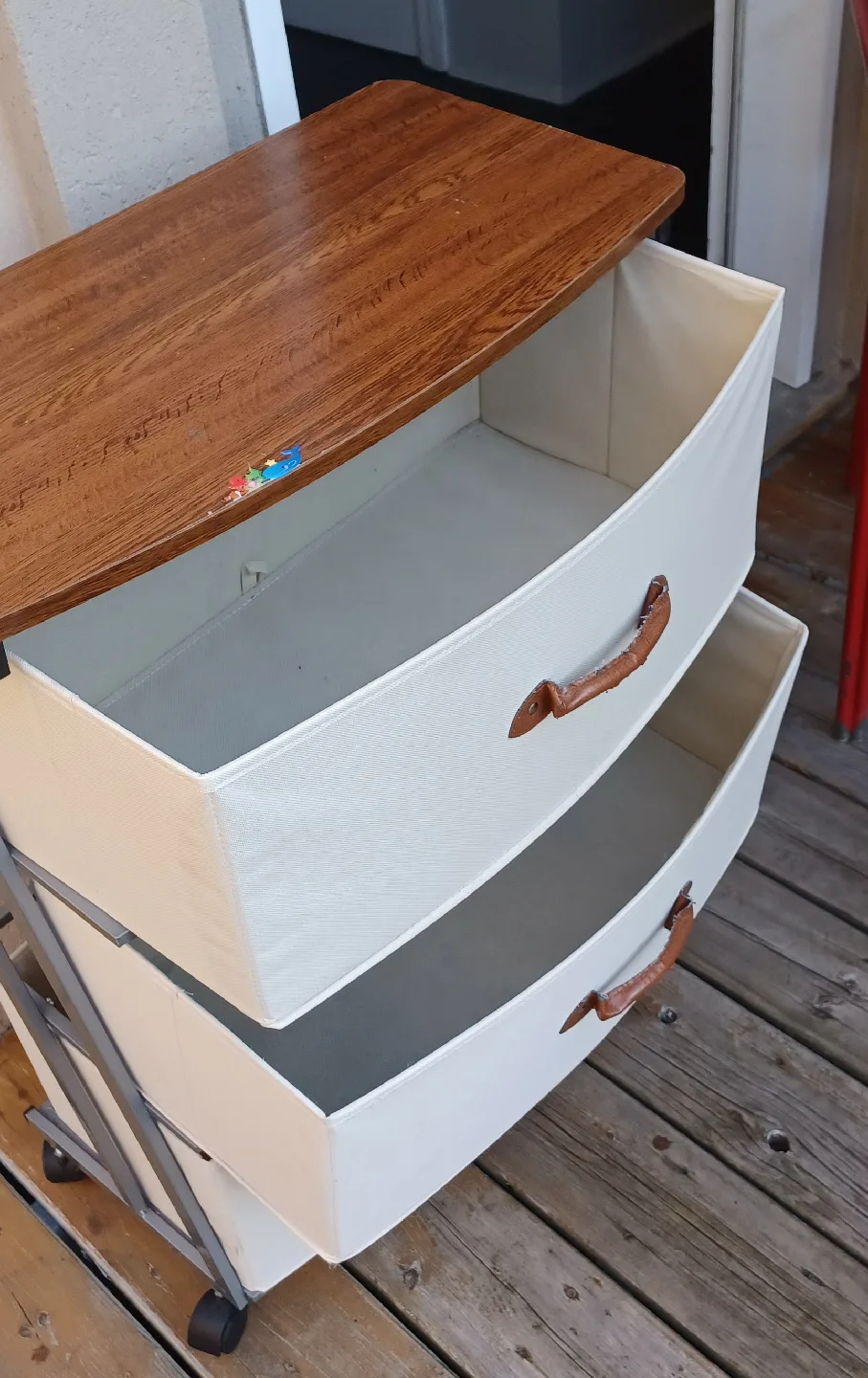 3-Drawer Storage Unit with Wooden Top image indicator(4)