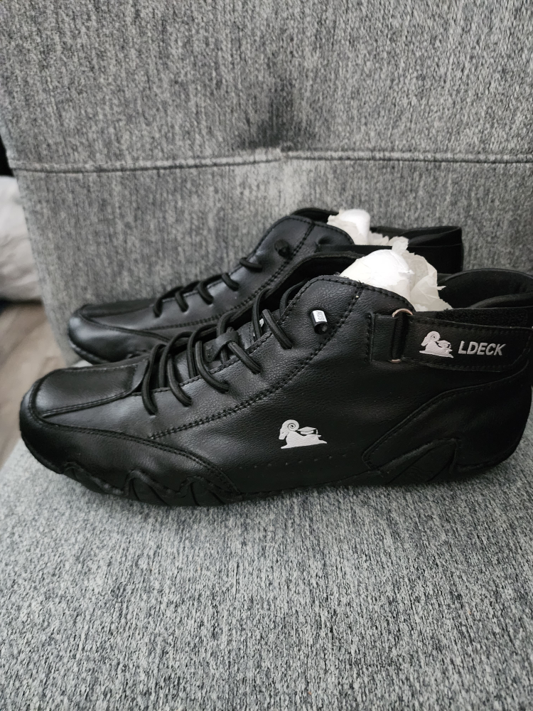 LDECK Black Leather Shoes - Size 41 - photo 4
