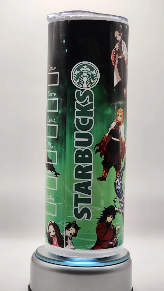 Starbucks inspired Demon Slayer  20oz Tumbler image indicator(2)
