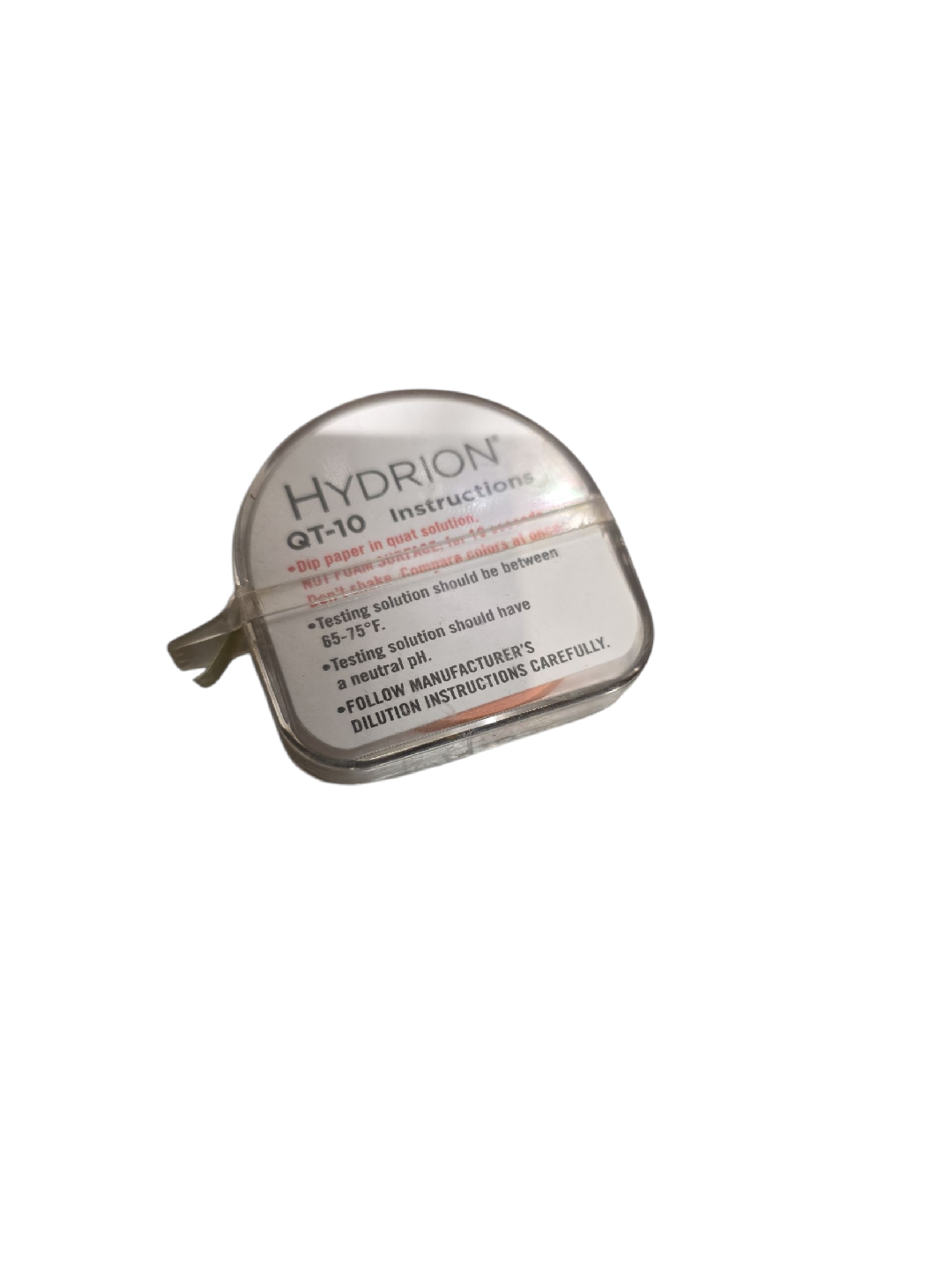 Hydrion QT-10 Instructions