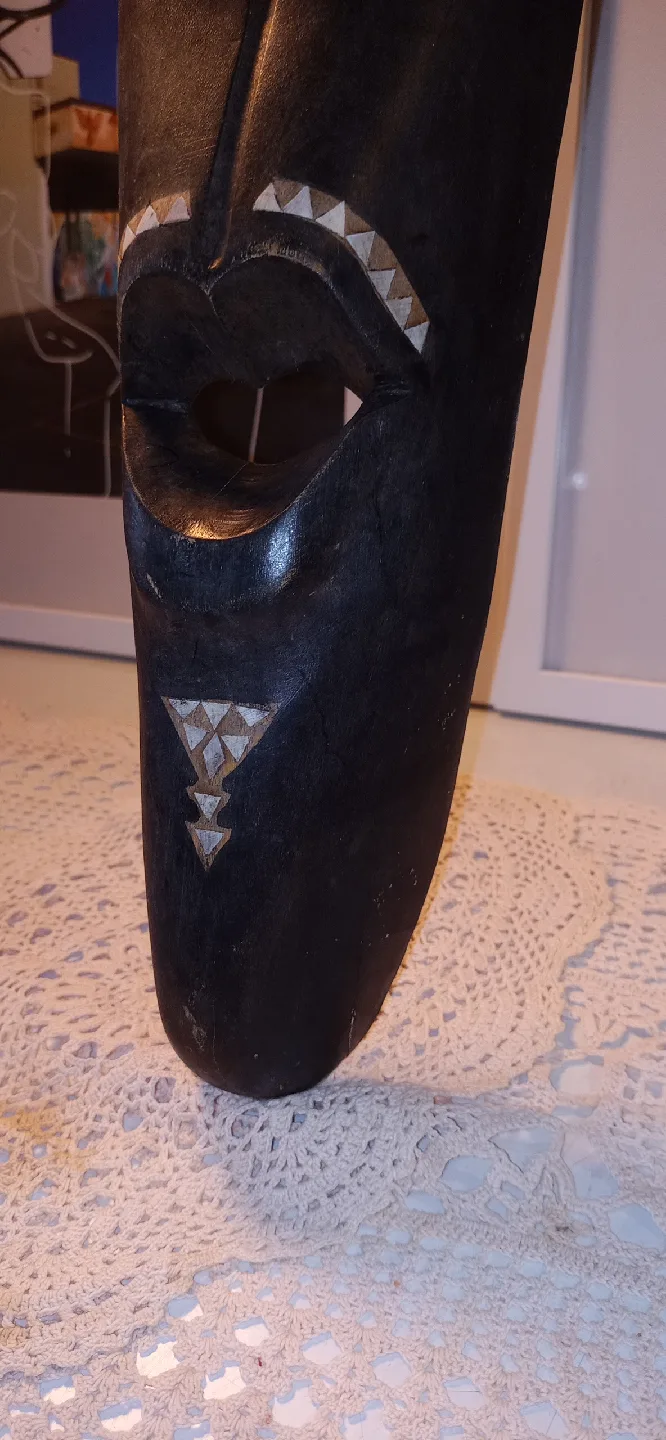 Vintage African Tribal Mask - 40 Inches image indicator(3)