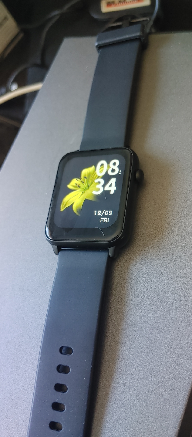 Smart Watch with Black Band