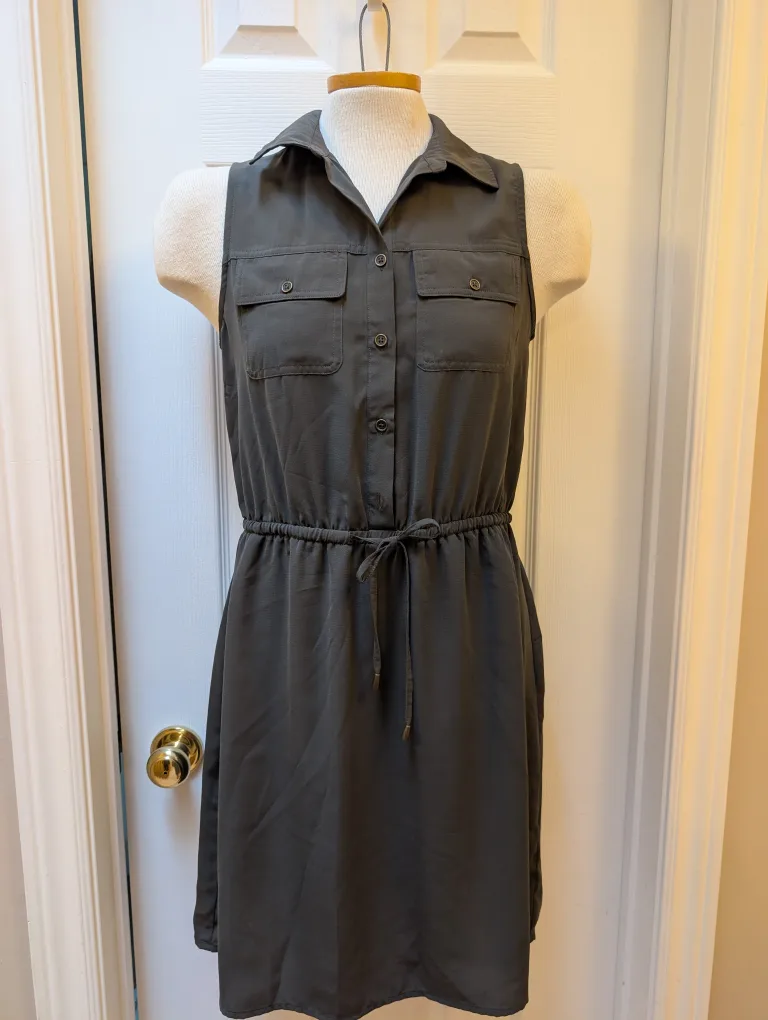 Mario Serrani Olive Green Dress Size S thumbnail