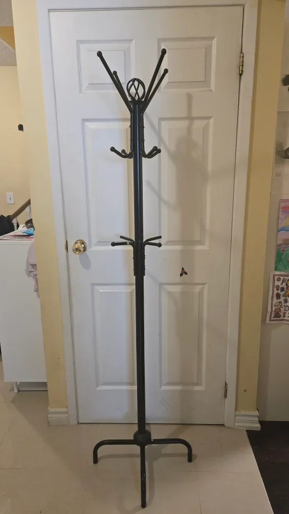 Black Metal Coat Rack Stand thumbnail