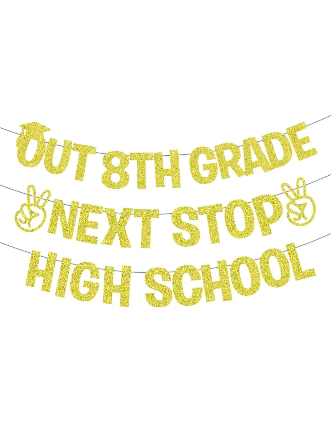 Gold Out 8th Grade Next Stop High School Banner thumbnail