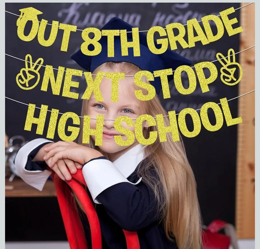 Gold Out 8th Grade Next Stop High School Banner image indicator(6)