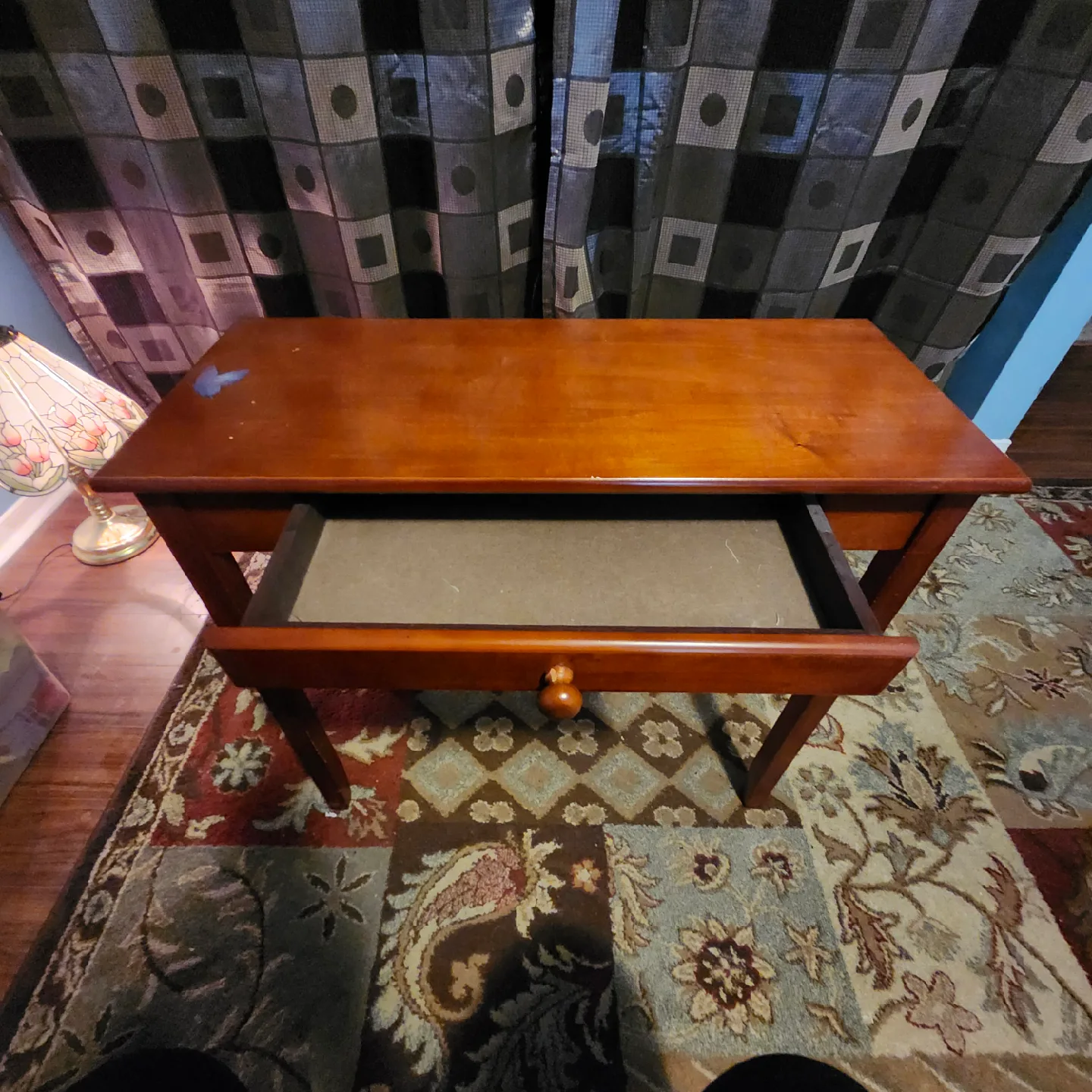 Wooden Side Table with Drawer image indicator(2)