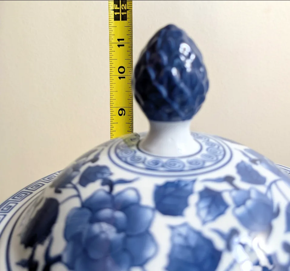 Vintage Bombay Blue & White Porcelain Pedestal Bowl image indicator(6)