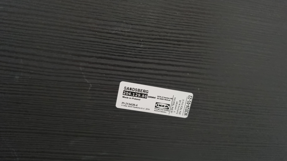 IKEA SANDSBERG Black Desk - photo 4