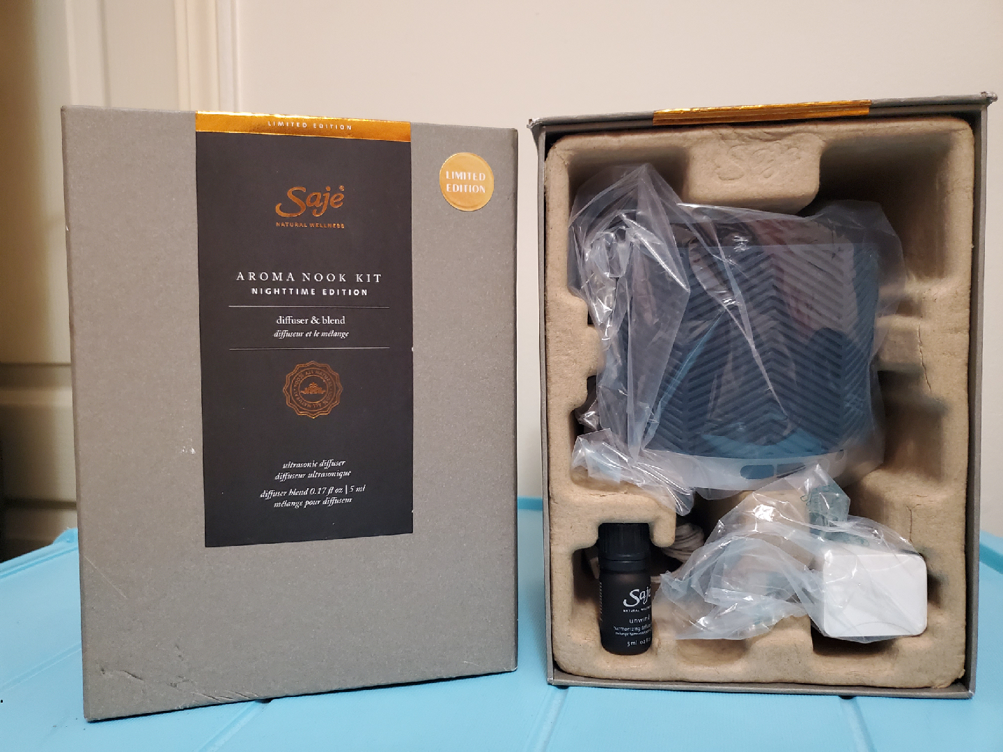 Saje Aroma Nook Kit Nighttime Edition Diffuser - NEW