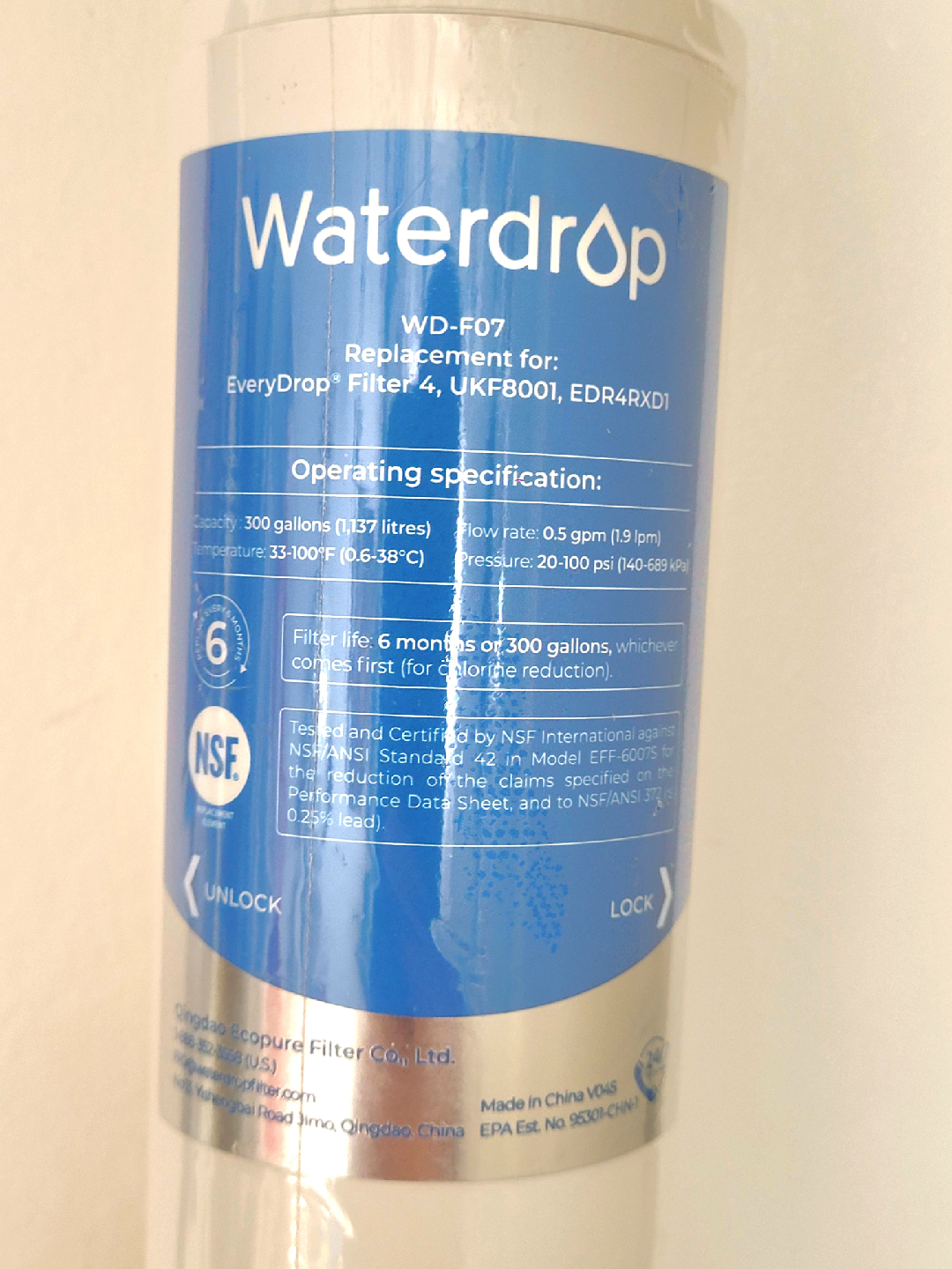 Waterdrop WD-F07 Water Filter - photo 3