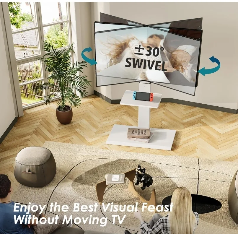 FITUEYES Universal TV Stand with Swivel Mount- Like NEW! image indicator(2)