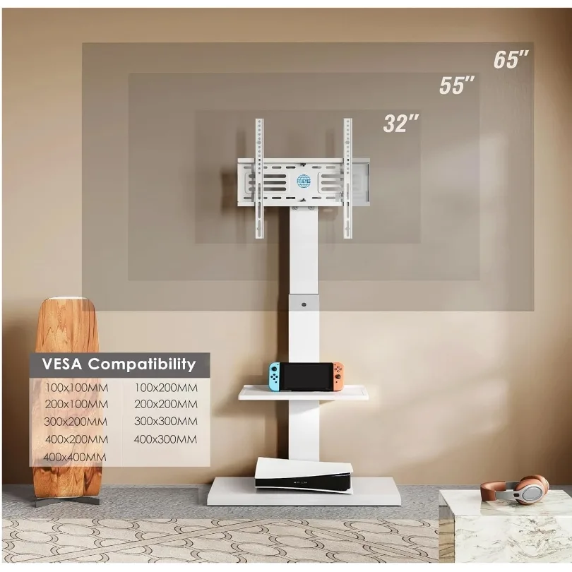FITUEYES Universal TV Stand with Swivel Mount- Like NEW! image indicator(3)