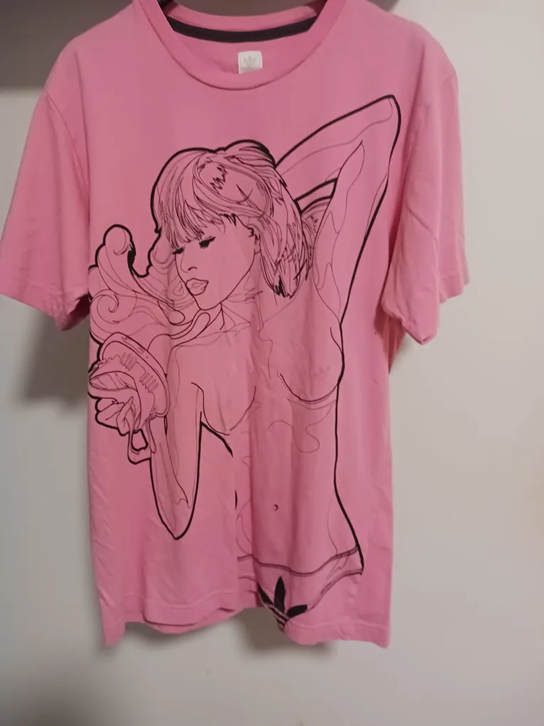 Adidas Pink Graphic T-Shirt thumbnail