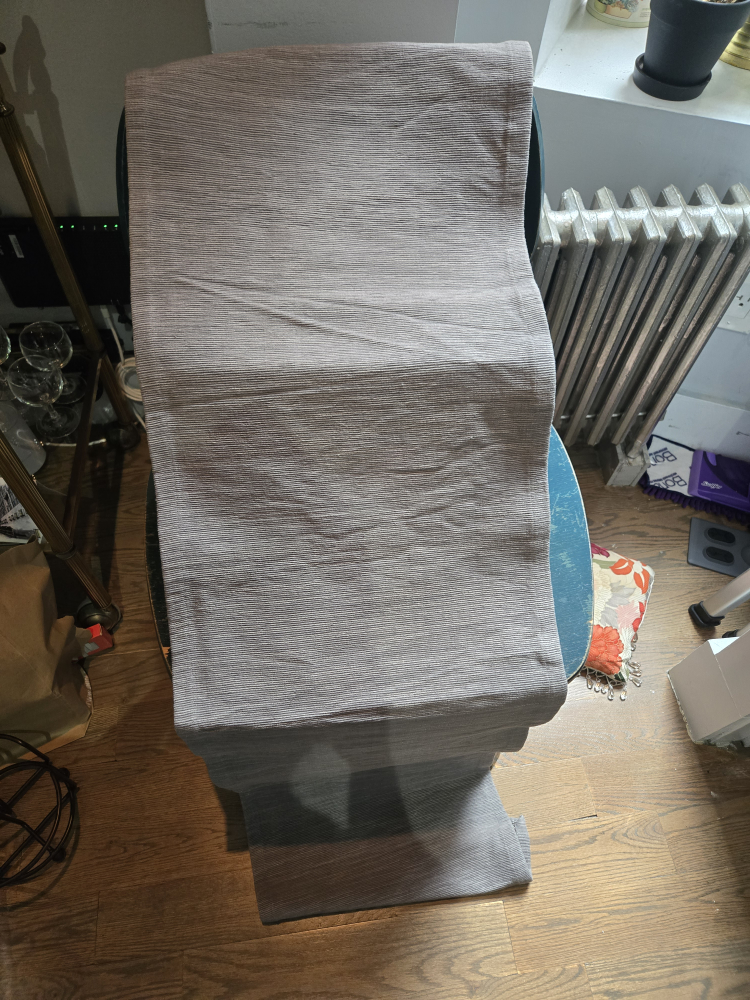 Textured Gray Table Runner