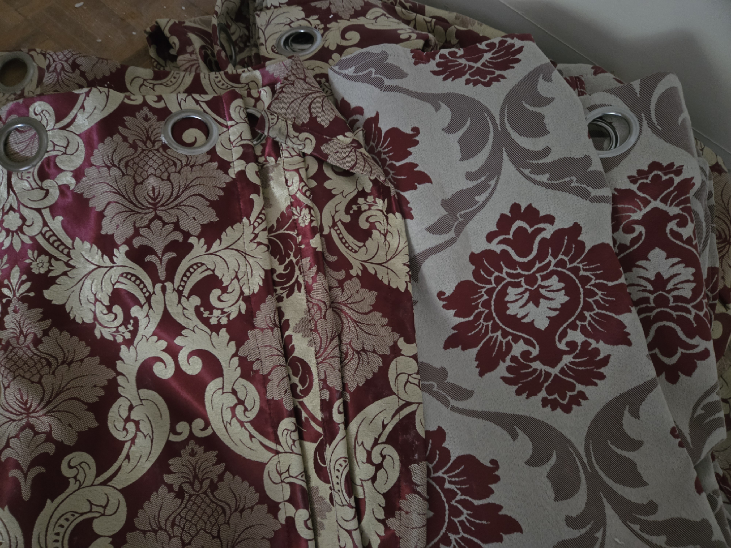 2 sets of Window Curtain+1 single panel - photo 2