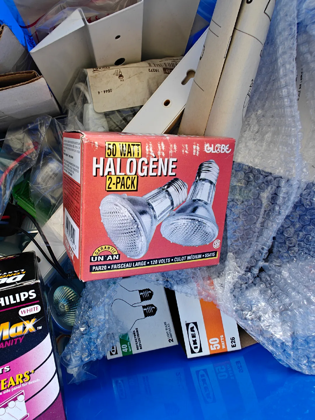 Assorted Light Bulbs - IKEA, Philips, Globe image indicator(2)