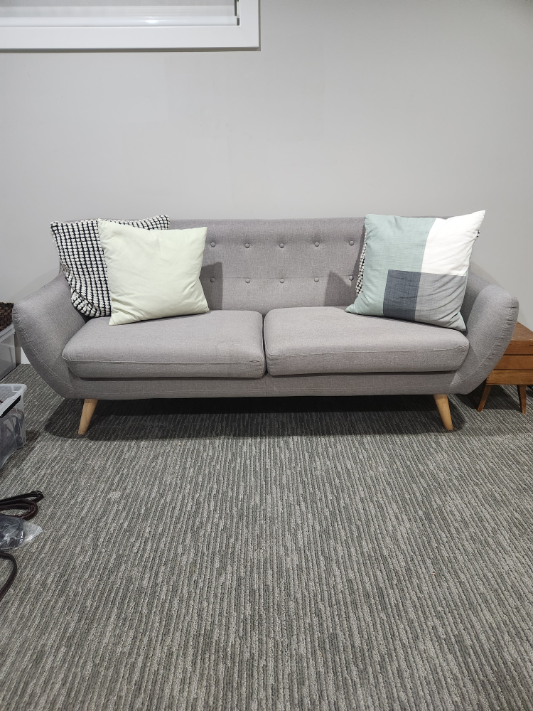 Grey Love Seat