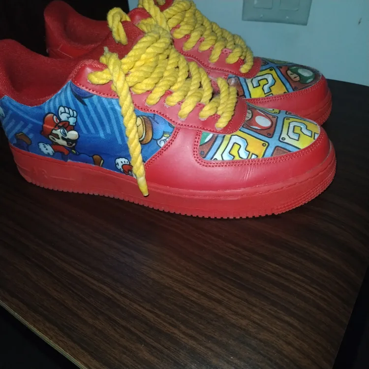 Nike Air Force 1 Custom Mario Sneakers image indicator(2)